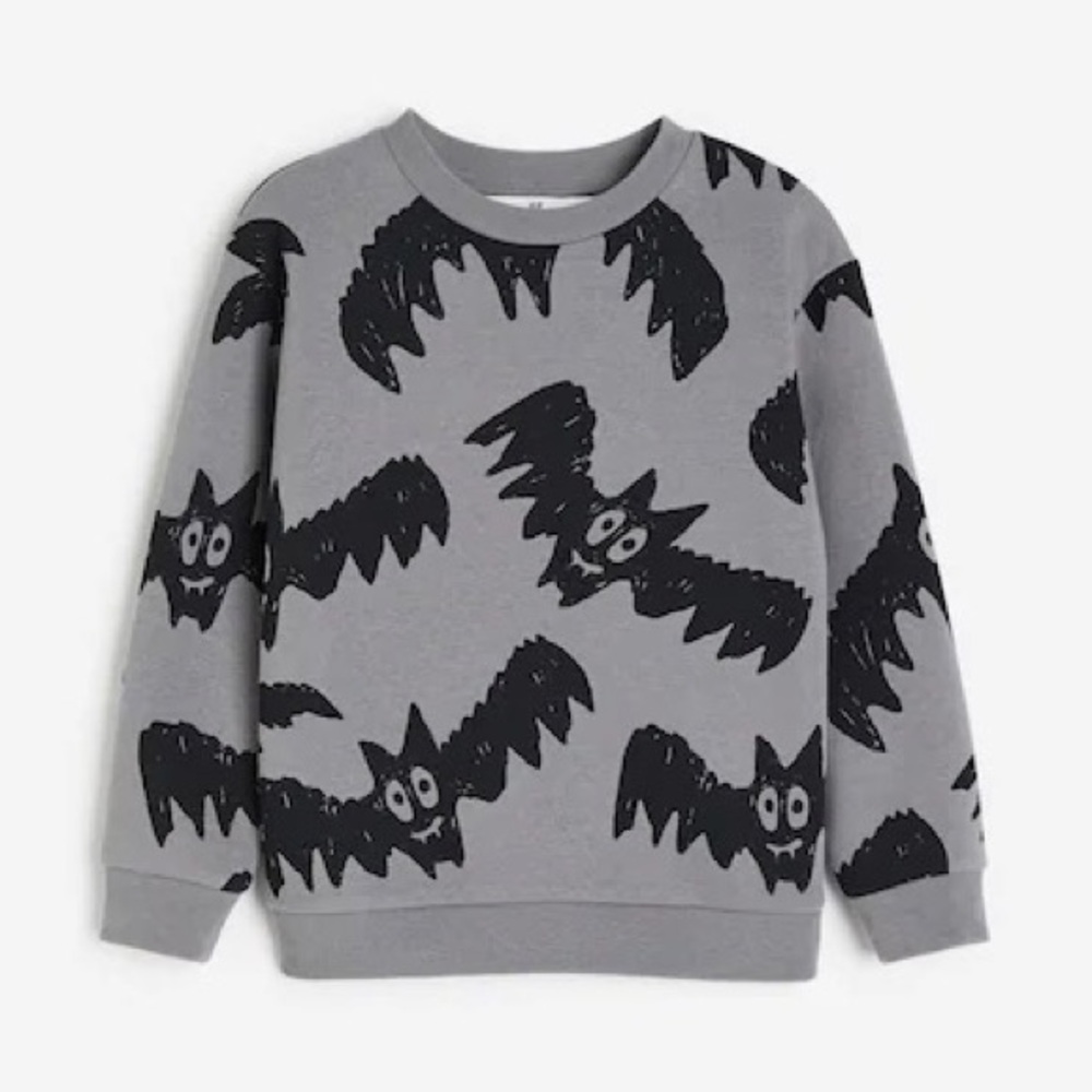 H&M gray bats sweatshirt
